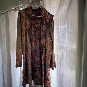 Johnny Was BIYA Multicolor Embroidered Jacket